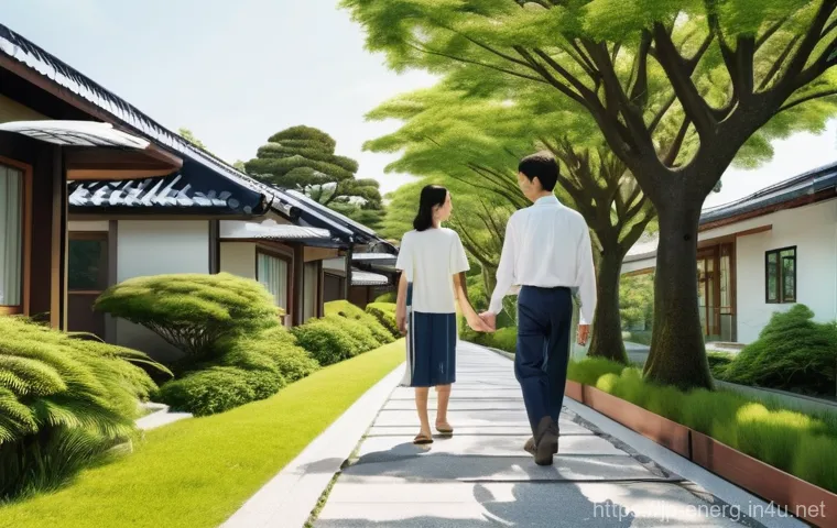 에너지 절약 기술의 경제적 전망 - **Prompt:** A group of diverse Japanese professionals (two men and two women, dressed in smart busin...