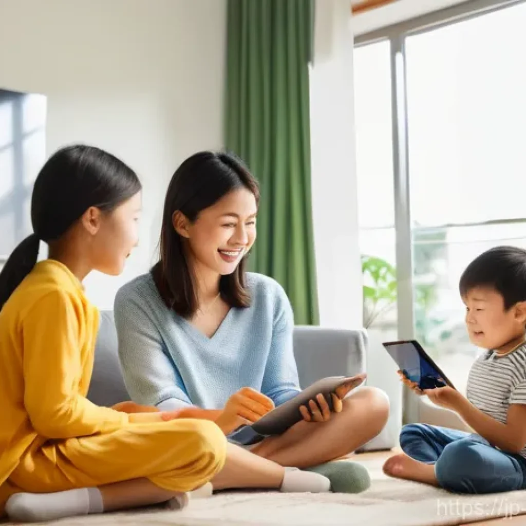 에너지관리 업무일지 작성 방법 - **Prompt 1: Family Engaging with Home Energy Management System**
    "A cozy, brightly lit modern Ja...
